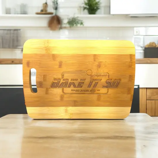 Bake It So Cutting Board 14''x9.5''x.5'' Bamboo {4}