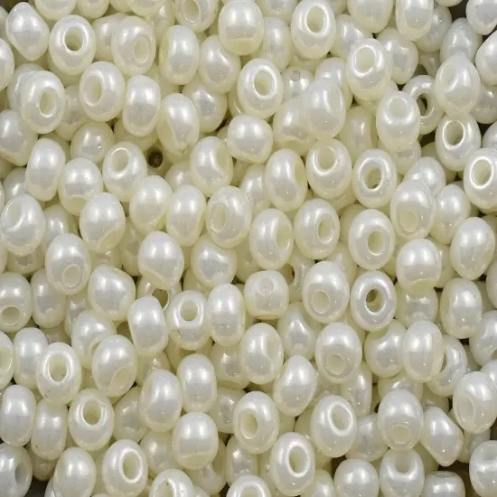 50G Opaque Ceylon Pearl Czech 2/0 Seed Beads {5}