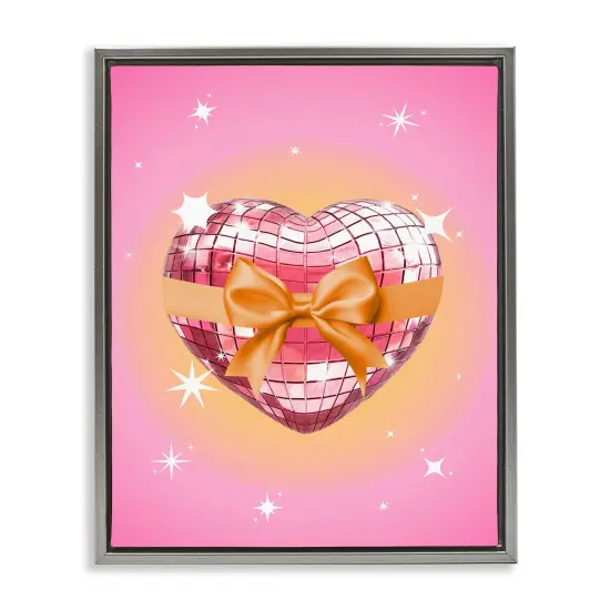 Stupell Industries Heart Disco & Ribbon Floating Frame Design by Susan Arnot {2}