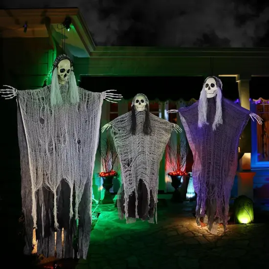 5PCS 53" Halloween Hanging Grim Reapers - Scary Ghost Decoration {3}