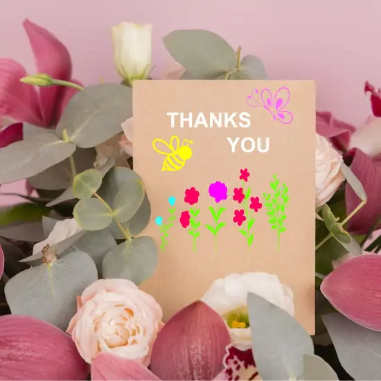 Small Stencils for Painting on Wood Reusable, 3 Inch Reusable Stencil for Craft Ornament Paint Template Stencils for Wall Card Rock Wood Signs Coasters Canvas Home Decor (Flower) {6}