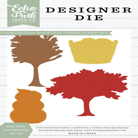 Echo Park Designer Small Die set-Fall Trees {1}