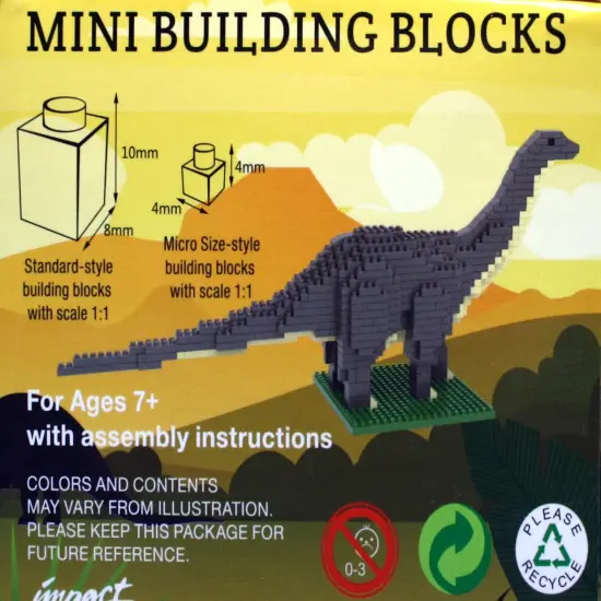 Mini Building Blocks - Brontosaurus {3}