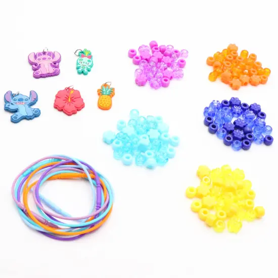 Tara Toy: Necklace Activity Set - Disney Stitch - 160pcs, DIY Jewelry Craft Kit, Create 5 Character Charm & Bead Necklaces, Mix-Match Designs, Kids 3+ {4}