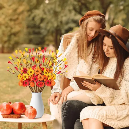 12Pcs Fall Flowers Decorations {2}