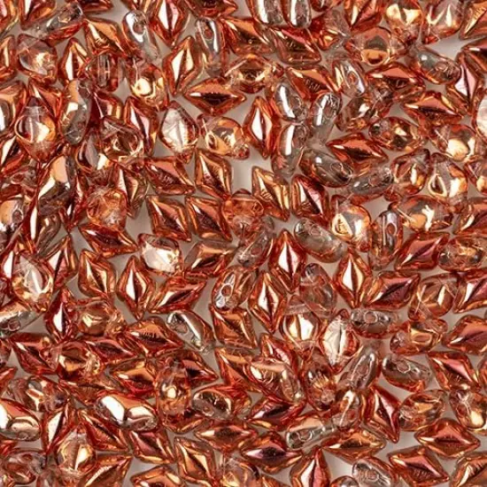 Matubo 2-Hole Czech Glass Gemduo Beads, 50g Crystal Sunset {1}