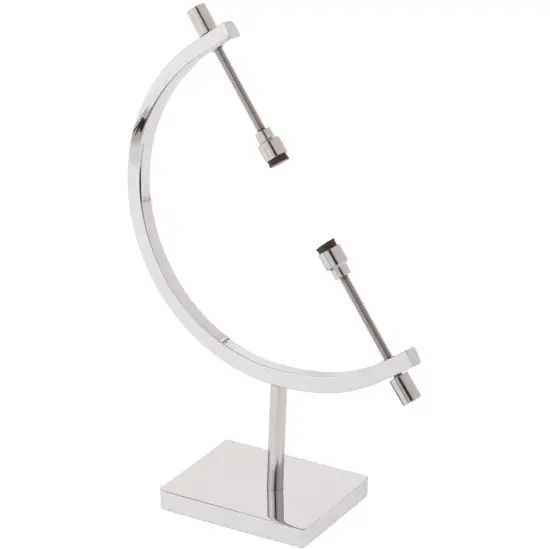 Bard's Chrome Sphere Holder Caliper Stand, 6.25" H x 4" W x 1.5" D (For 1.25" to 3.125" Items) {1}