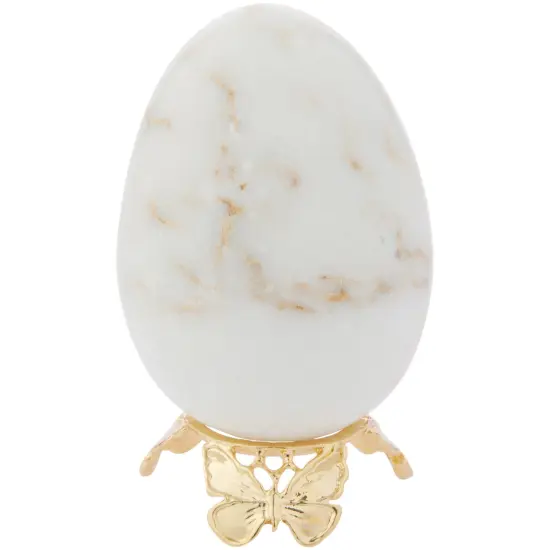 Bard's Gold-toned Egg Stand/Holder, Butterflies, 0.875" Diameter (Fits Hen Sized Eggs) {4}