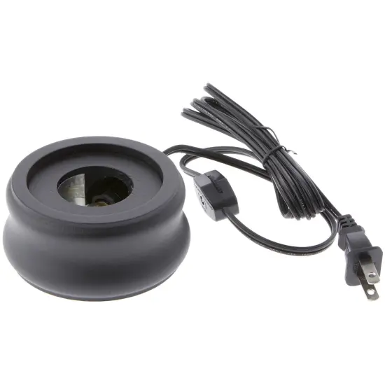 Bard's Black Round Lighted Display Base, 2" H x 4" W x 4" D {1}