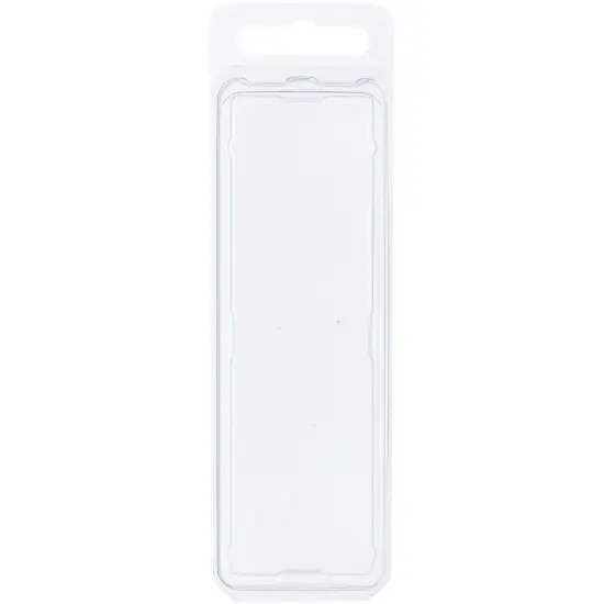 Collecting Warehouse Clear Plastic Clamshell Package / Storage Container, 4.0625" H x 1.1875" W x 0.75" D {1}