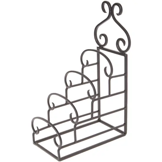 Bard's Wrought Iron 4 Plate Table Stand, 14.5" H x 5.25" W x 9.75" D (For 8" - 11" Plates) {1}