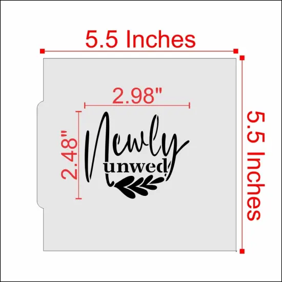 Newly Unwed Cookie Stencil {2}