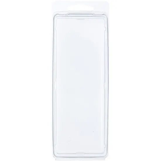 Collecting Warehouse Clear Plastic Clamshell Package / Storage Container, 6.125" H x 2" W x 1.25" D {1}