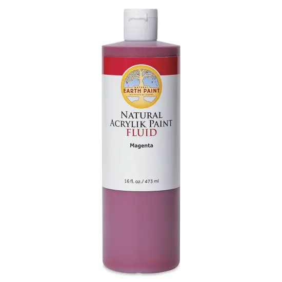 Natural Earth Paint Natural Fluid Acrylik Paint - Magenta, 473 ml {1}