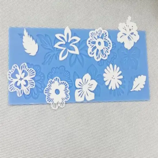 Sugarcraft Silicone Flower Leaf Embossing Lace Fondant Mould Cake Decoration Mould Polymer Clay Resin Molds {5}