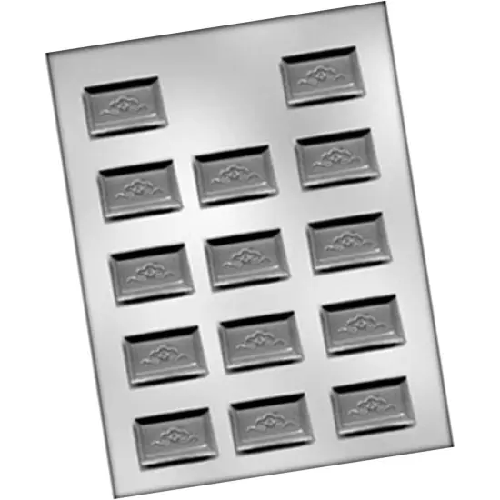 Rectangle Chocolate Mint with Scroll Mold {5}