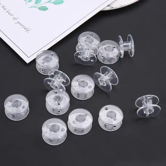 20Pcs Clear Plastic Sewing Machine Bobbins, Sa156 Bobbins, Bobbins Class 15, Compatible with Brother Singer Sewing and Embroidery Machine (20pcs Bobbins) {6}