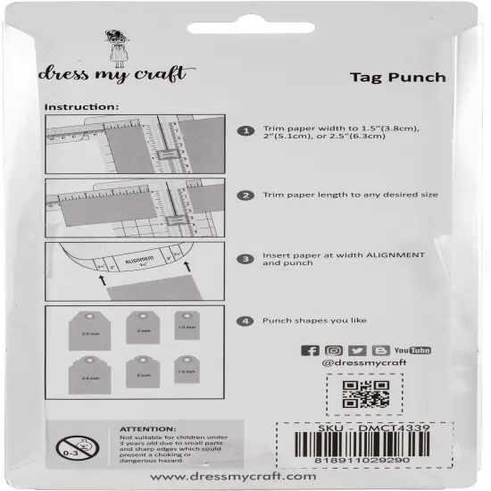Dress My Craft Designer Punch-Rounded Tag {4}