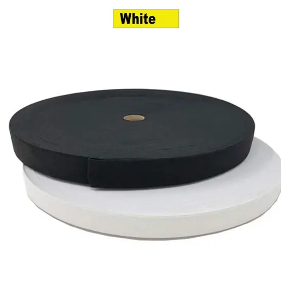 Flat Knit Stretch Elastic 1/4" to 2" Black or White Full Roll {1}