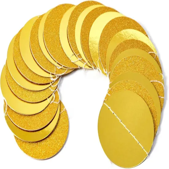Gold Glitter 4 Pcs Birthday Party Decorations {3}