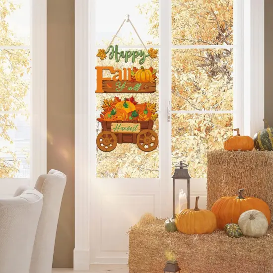 Happy Fall Door Sign (Happy Fall Door Sign) {6}