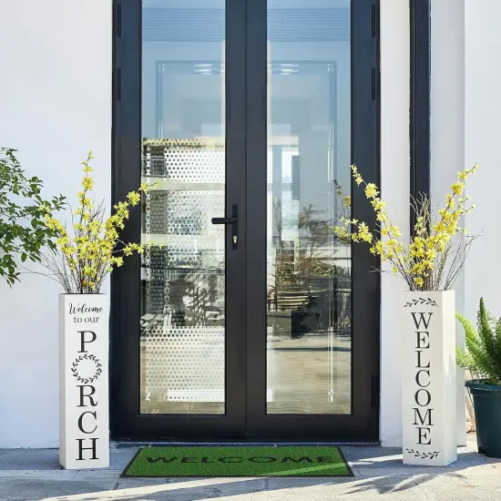 30"H Wooden WELCOME Porch Sign(white porch) {4}