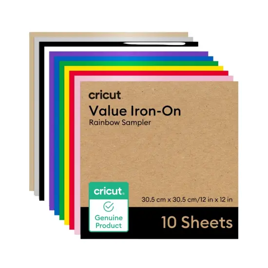 Cricut Value Iron-on - Rainbow Sampler - 12x12 in (10) {1}