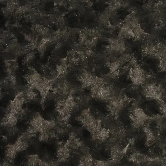 1 Yard Gray Rose Swirl Minky Rosebud Fabric 58/60" Width {1}