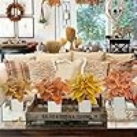 Artificial Potted Fall Eucalyptus Plants Small Fall Greenery Plants {6}