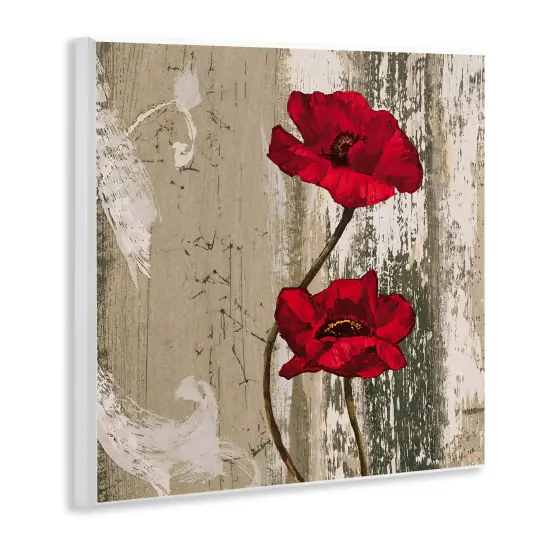 Stupell Industries Red Anemones Duo Wall Plaque Art Design by Brian Foster {3}