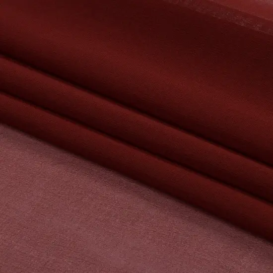 1 Yard Mahogany Silk Chiffon Sheer Solid Lightweight Luxury Apparel Sewing Fabric 54 Inch Width {4}