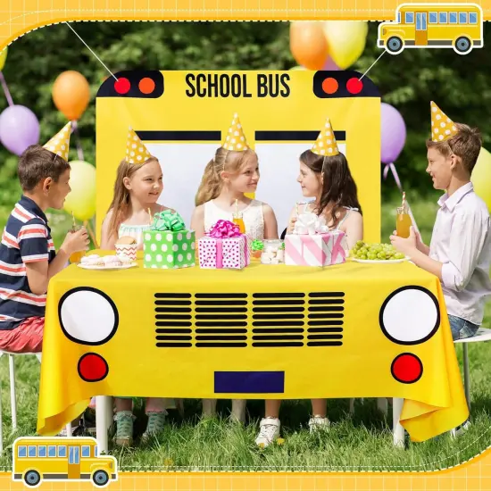 2 Pcs School Bus Party Decorations First Day of School {5}