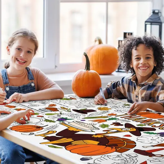 Thanksgiving Crafts for Kids - Giant Coloring {3}