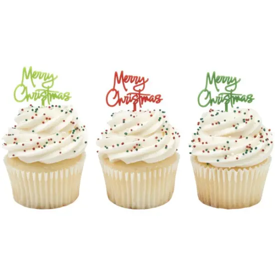 Merry Christmas Script DecoPics&reg; 12ct {2}