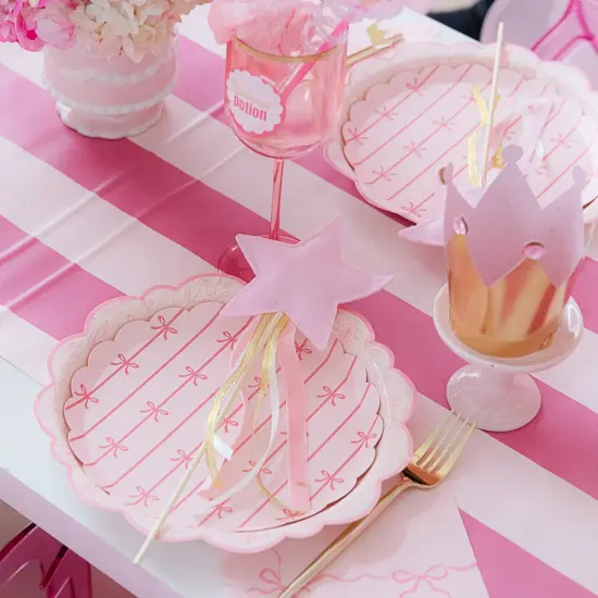 PETAL PINK SIGNATURE BOW SMALL PLATES {3}