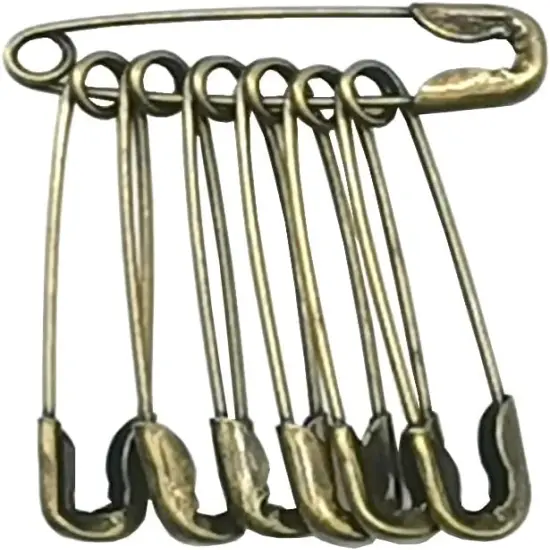500 Pieces Safety Pins 20mm Small Sewing Pins Metal Mini Safety Pins for Home Office Art Craft Jewelry Making (XBZ/Bronze) {4}