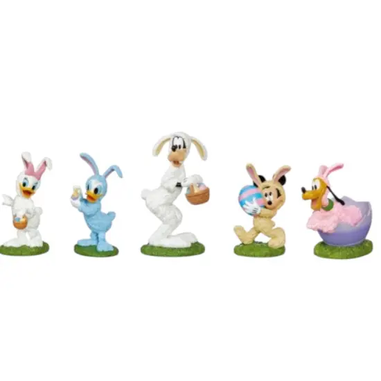 Disney Easter Village Set with Bunny Figurines &ndash; Spring Decoration {6}