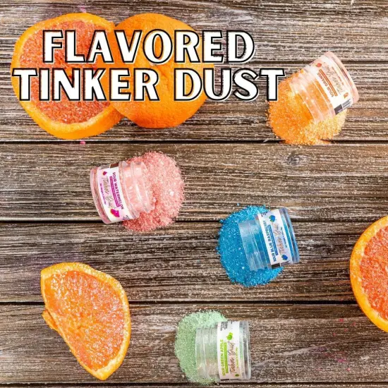 Bakell - Sour Wild Cherry Flavored Tinker Dust (8g, 1x Jar) Edible Glitter Blended Candy Topping {7}