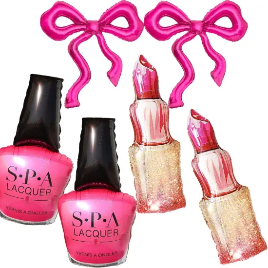 6Pcs Spa Party Decoration Balloons(pink) {1}