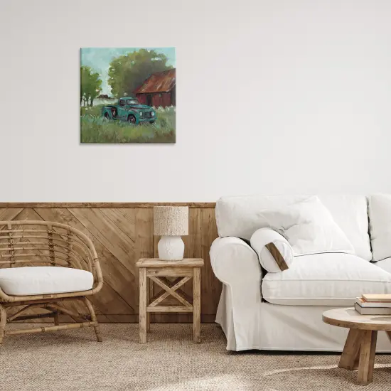 Stupell Industries Expressionist Blue Truck Canvas, design by Wani Pasion {2}