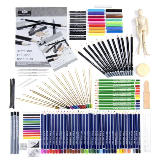 RSET-ART8100 | Essentials&trade; 134pc Sketching & Drawing Box Art Set {3}