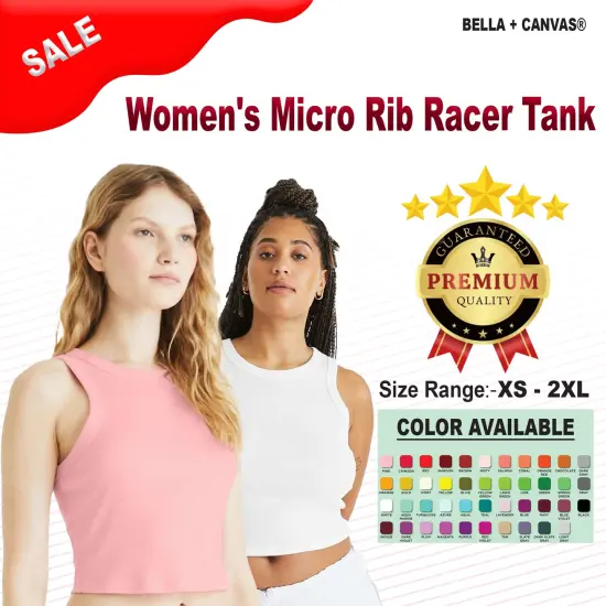 BELLA + CANVAS&reg; Women's Micro Rib Racer Tank Solid red blend {3}