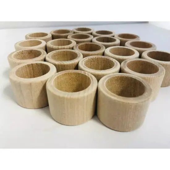Kitcheniva Unfinished Wood Napkin Ring Holder Party Wedding Crafts DIY {3}