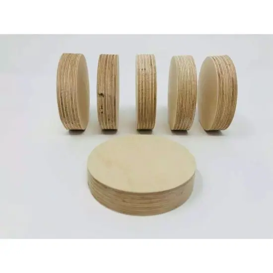 Kitcheniva 10 Pcs Thick Wood Circle Cutouts Wooden Blank Circles Crockpot Lid Crafts {7}