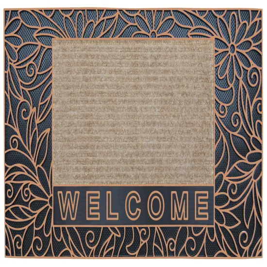 16''x28'' Bouquet Door Mat - 2 Colors! Bronze {1}