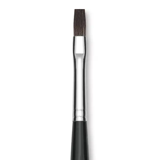 Da Vinci Casaneo Synthetic Squirrel Watercolor Brush - Flat, Size 4, Short Handle, Synthetic {1}