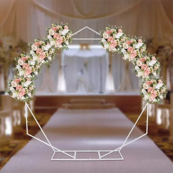 Wedding Arch Stand Flower Balloon Display Rack Wedding Party Backdrop Stand {4}