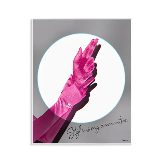 Stupell Industries Style Is Ammunition Wall Plaque Art Design by Ziwei Li {1}