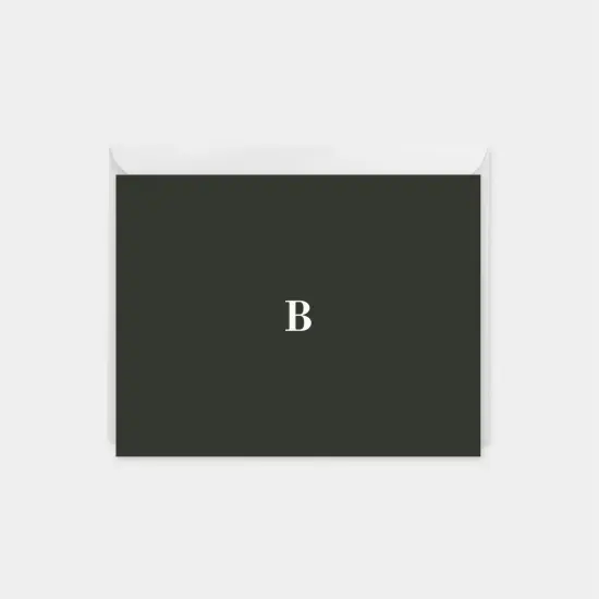 Classic Modern Monogram Note Cards {3}
