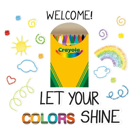 Crayola&reg; Let Your Colors Shine Bulletin Board Set {1}